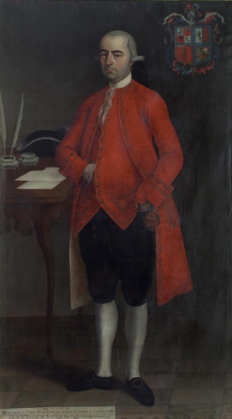 Andrés López, Retrato de Don Francisco Páez de la Cadena Ponce de León y Pavón, 1768, Museo de América (Madrid).
